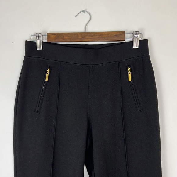 DANA BUCHMAN signature women’s pants black with gold zipper detail 2 - Picture 2 of 9